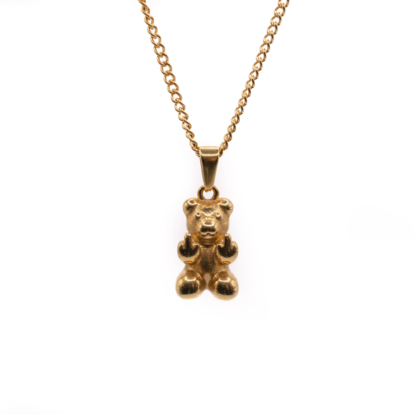 Angry Bear Pendant (Gold)