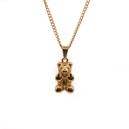 Angry Bear Pendant (Gold)