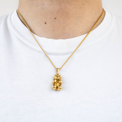 Angry Bear Pendant (Gold)