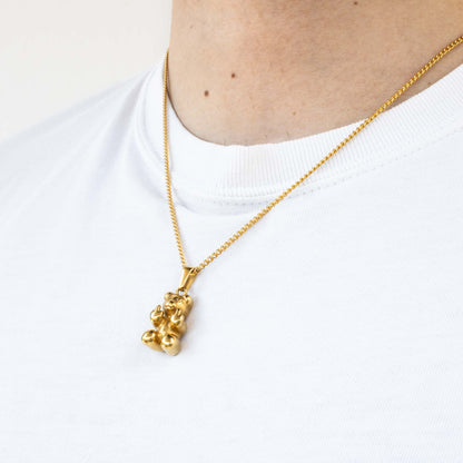 Angry Bear Pendant (Gold)