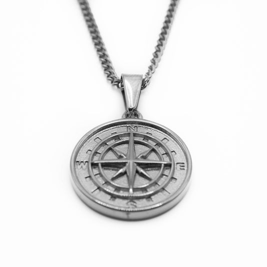 Compass Pendant (Silver)