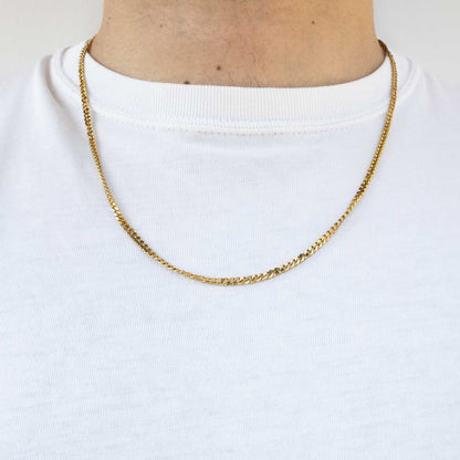 Cuban Chain 3mm (Gold)