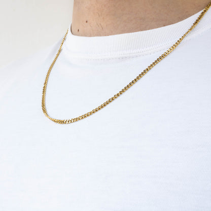 Cuban Chain 3mm (Gold)