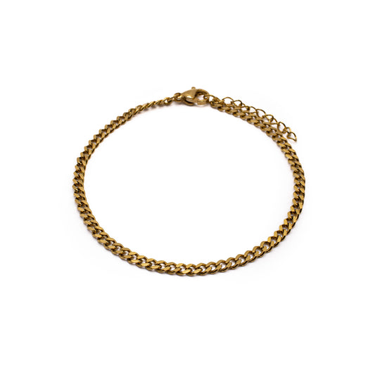 Cuban Bracelet 3mm (Gold)