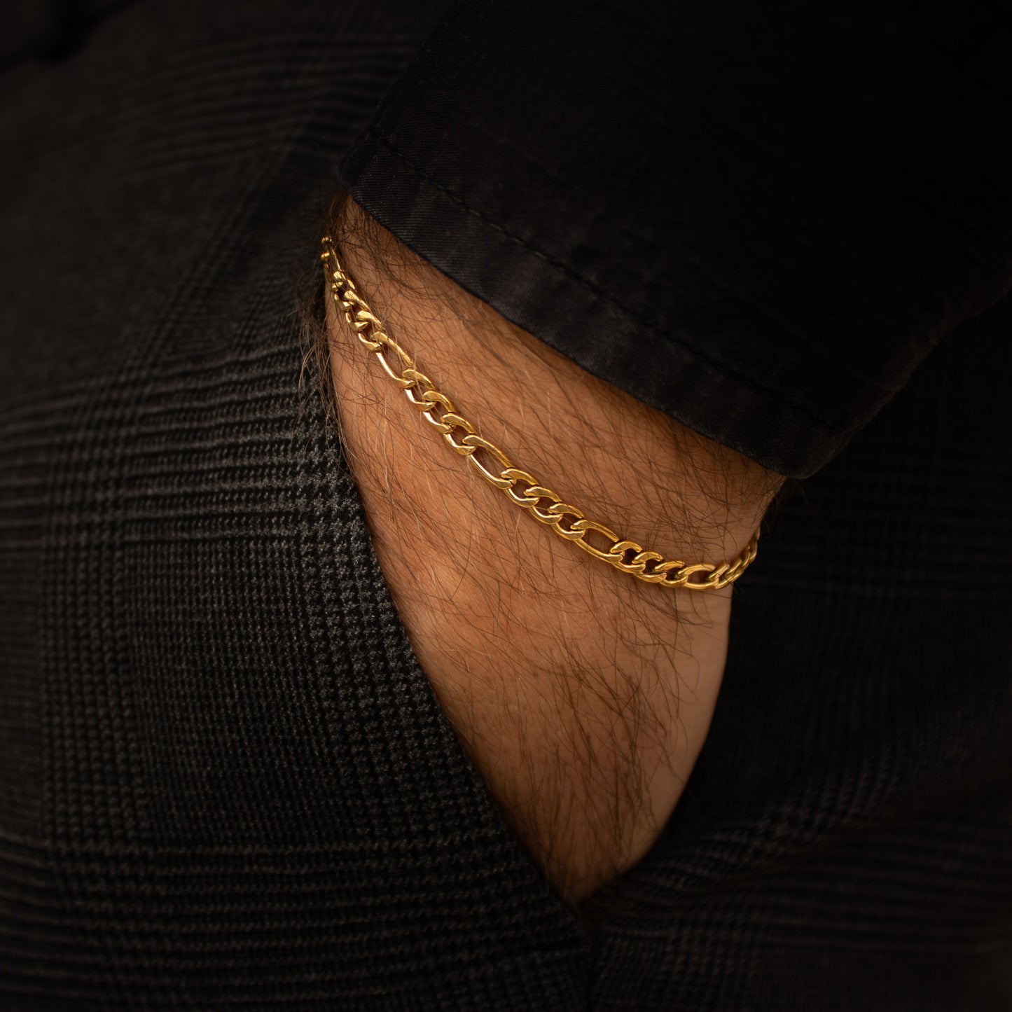 Figaro Bracelet 3mm (Gold)