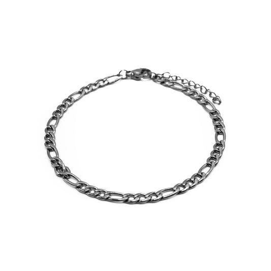 Figaro Bracelet 3mm (Silver)