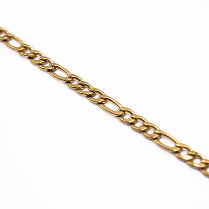 Figaro Bracelet 3mm (Gold)