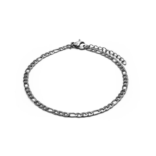 Figaro Bracelet 2mm (Silver)