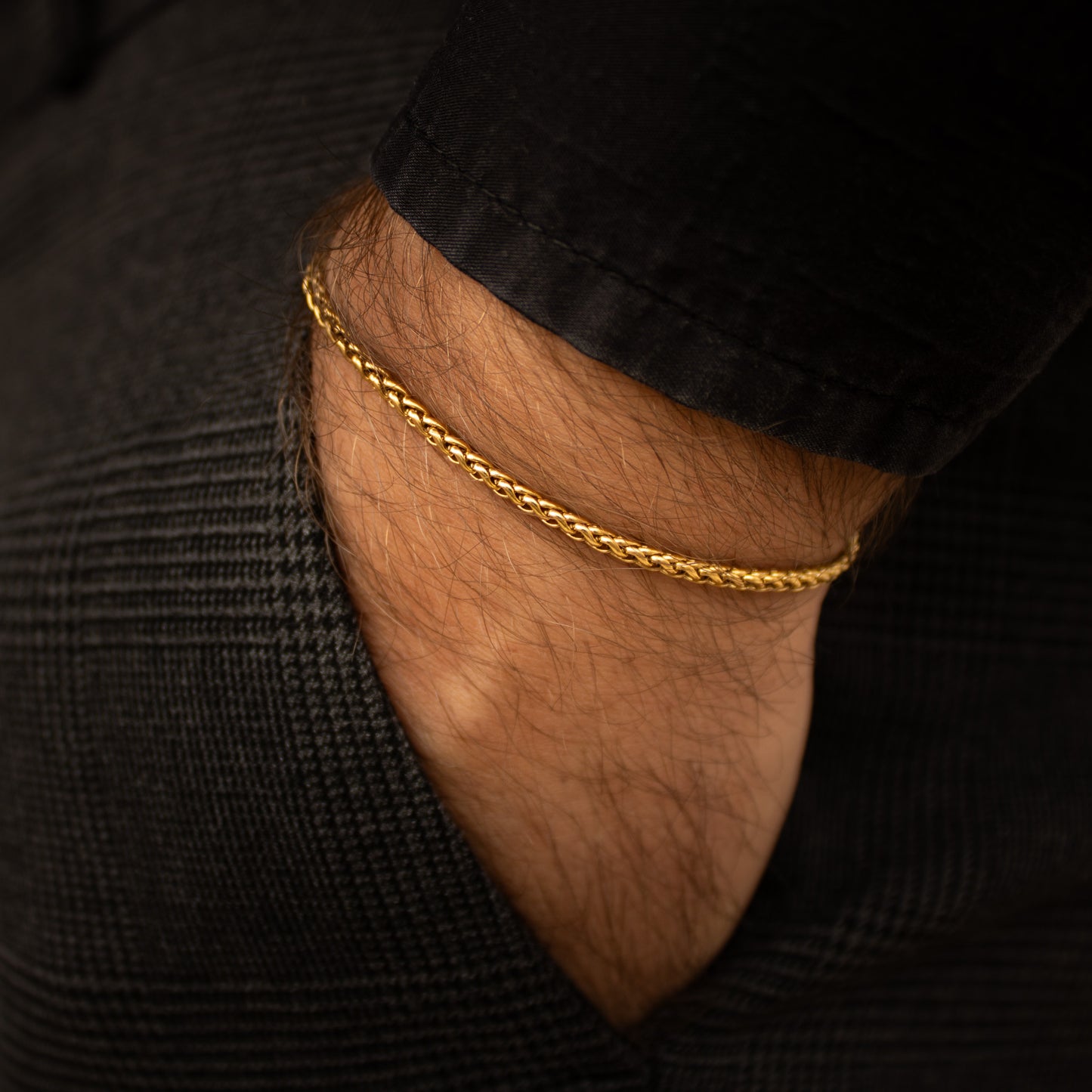 Foxtail Bracelet 2.5mm (Gold)