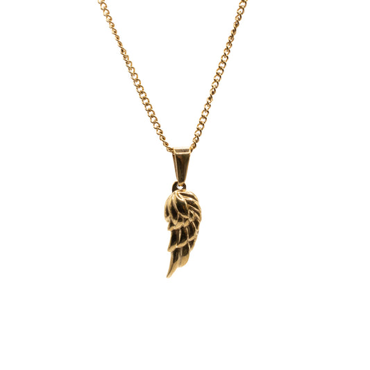 Hermes Wing Pendant (Gold)