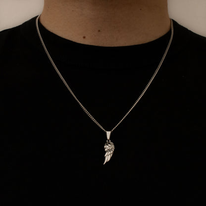 Hermes Wing Pendant (Silver)