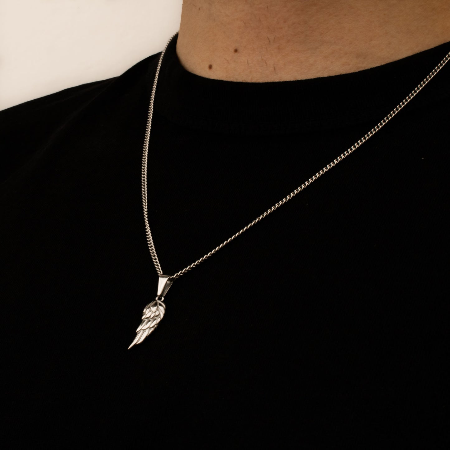 Hermes Wing Pendant (Silver)