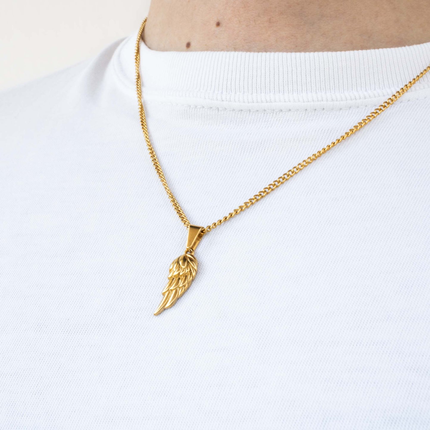 Hermes Wing Pendant (Gold)