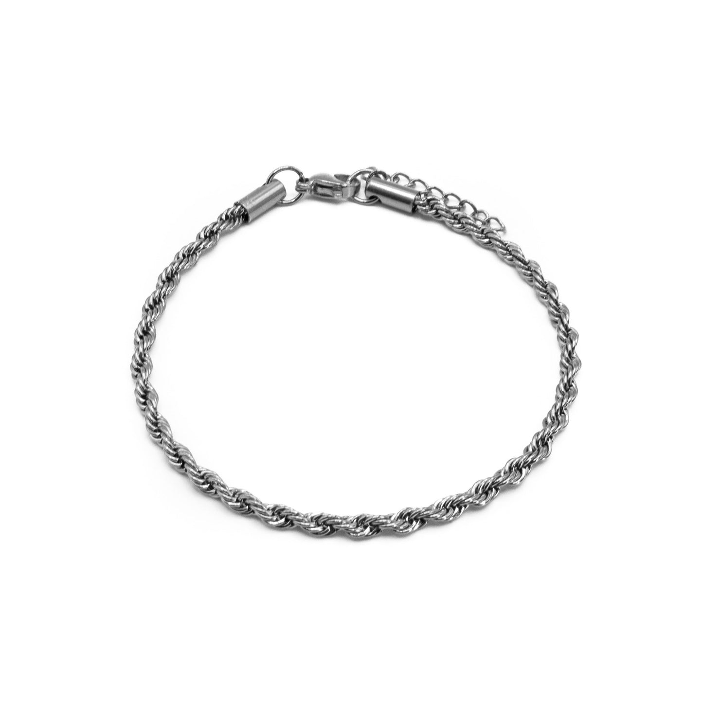 Rope Bracelet 3mm (Silver)