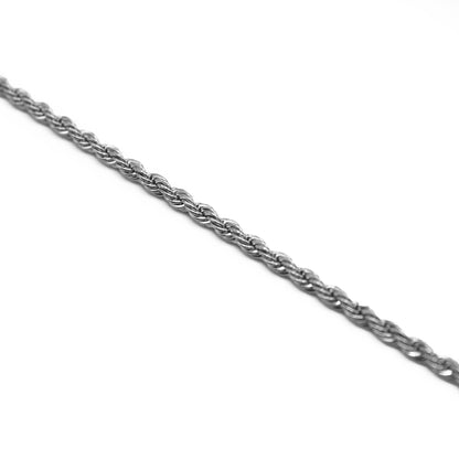 Rope Bracelet 2mm (Silver)