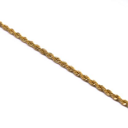 Rope Bracelet 2mm (Gold)