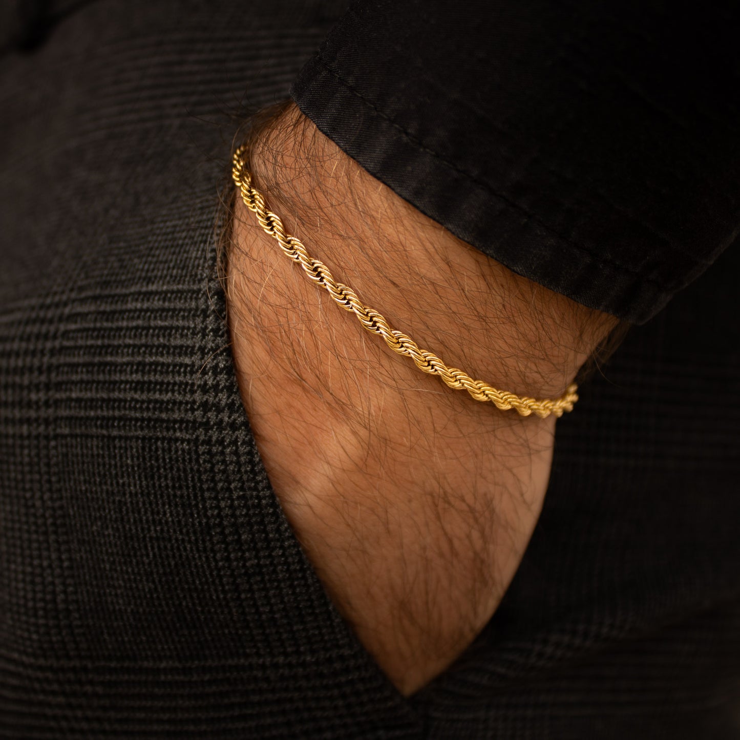 Rope Bracelet 3mm (Gold)