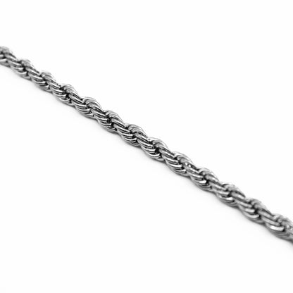 Rope Bracelet 3mm (Silver)