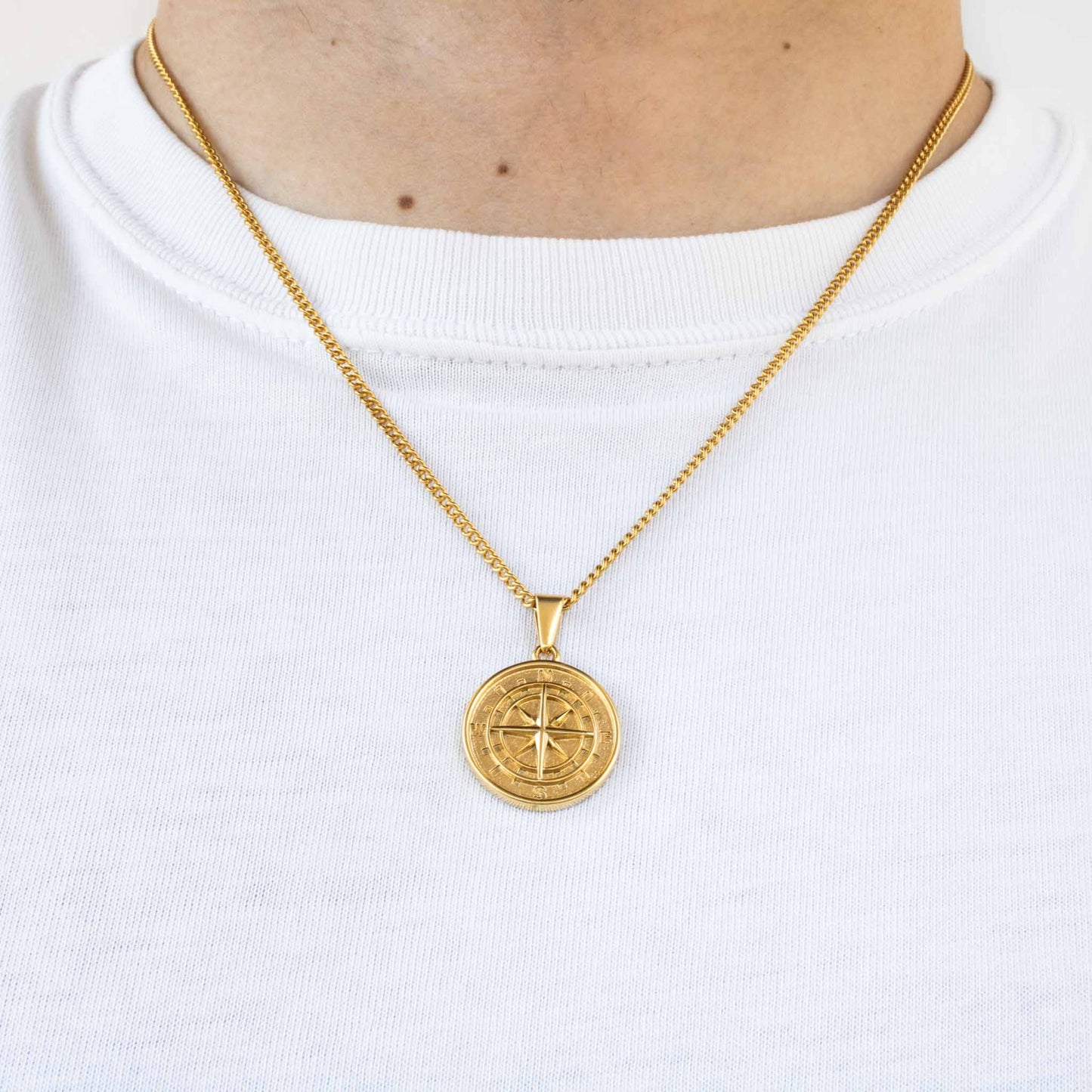 Compass Pendant (Gold)