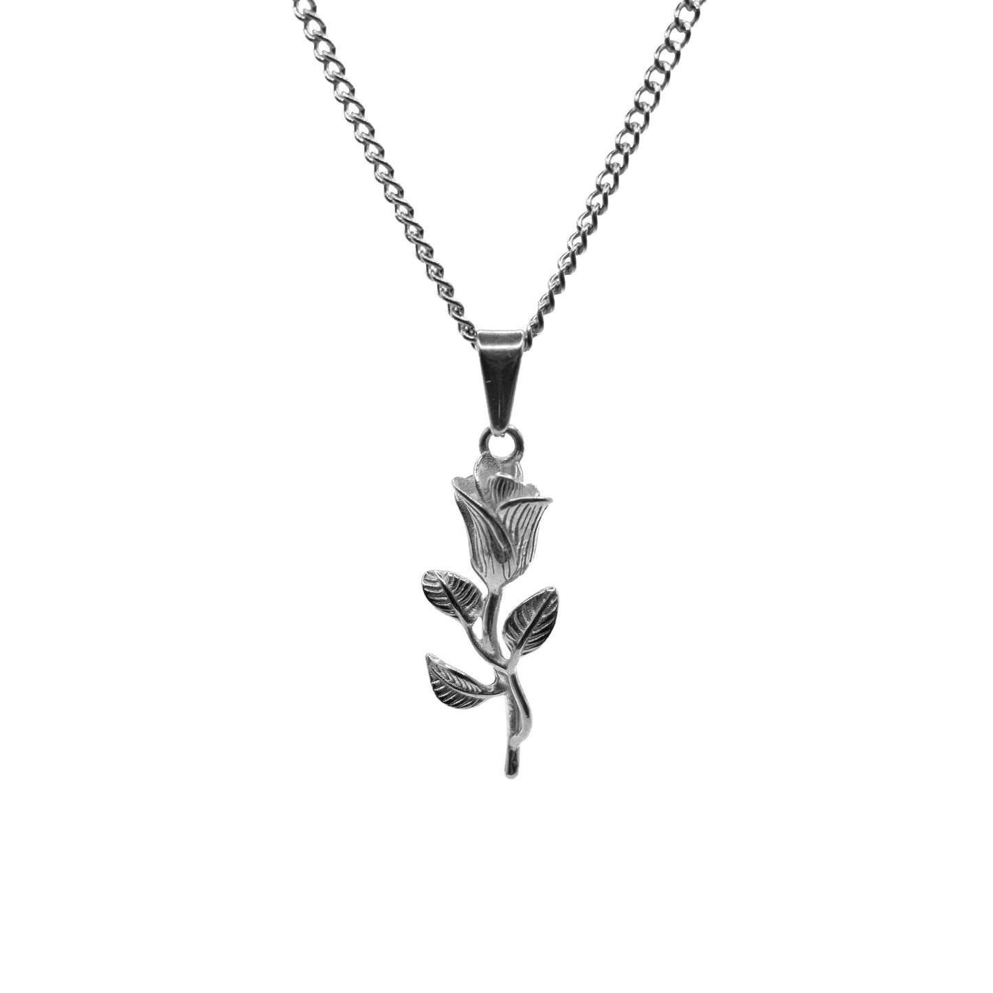 Rose Pendant (Silver)