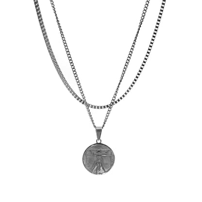 Vitruvian Man Set (Silver)